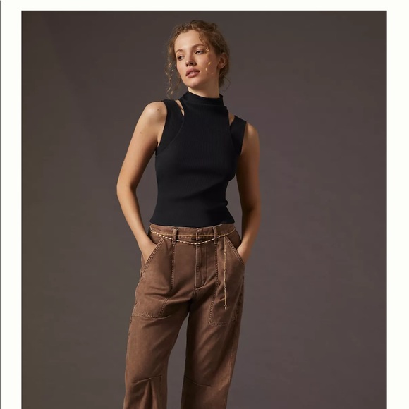 Anthropologie Tops - Anthropologie Layered Cutout Tank
